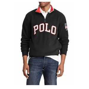 Polo Ralph Lauren Men's 1/4 Zip Fleece US Flag-Size XXL